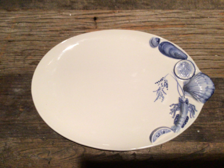 Blauw schelpdieren vis, gamba servies - Afbeelding 6
